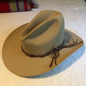 Stetson Cowboy Hat 4X Beaver Fur Felt Silver Belly Gus
